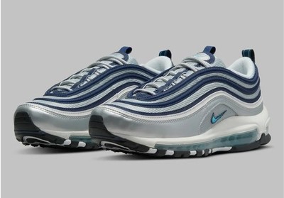 Nike Air Max 97 OG ''Metallic Silver and Chlorine Blue'' Men's Size 13