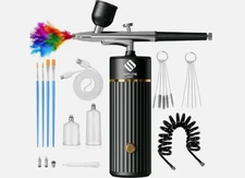 Cordless Airbrush Kit with Air Compressor 48PSI Rechargeable airbrush SprayerGun