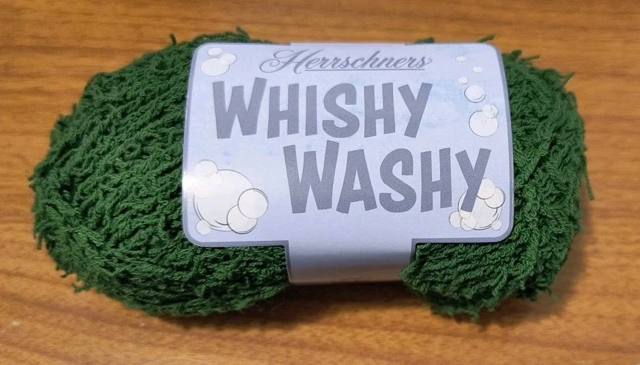 10-Pk Herrschners Whishy Washy Scrub Yarn Crochet Knit 100% Cotton in Green - Image 2 of 4