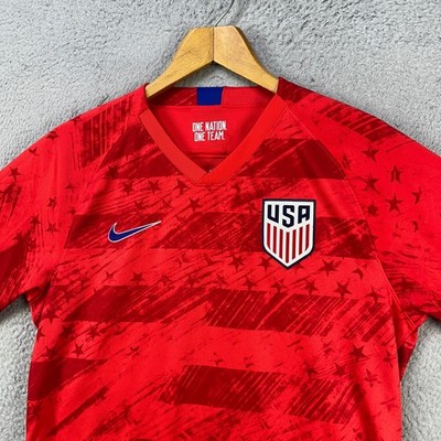 Nike Dri-Fit T-Shirt Jersey Mens Medium Red Team USA Soccer World