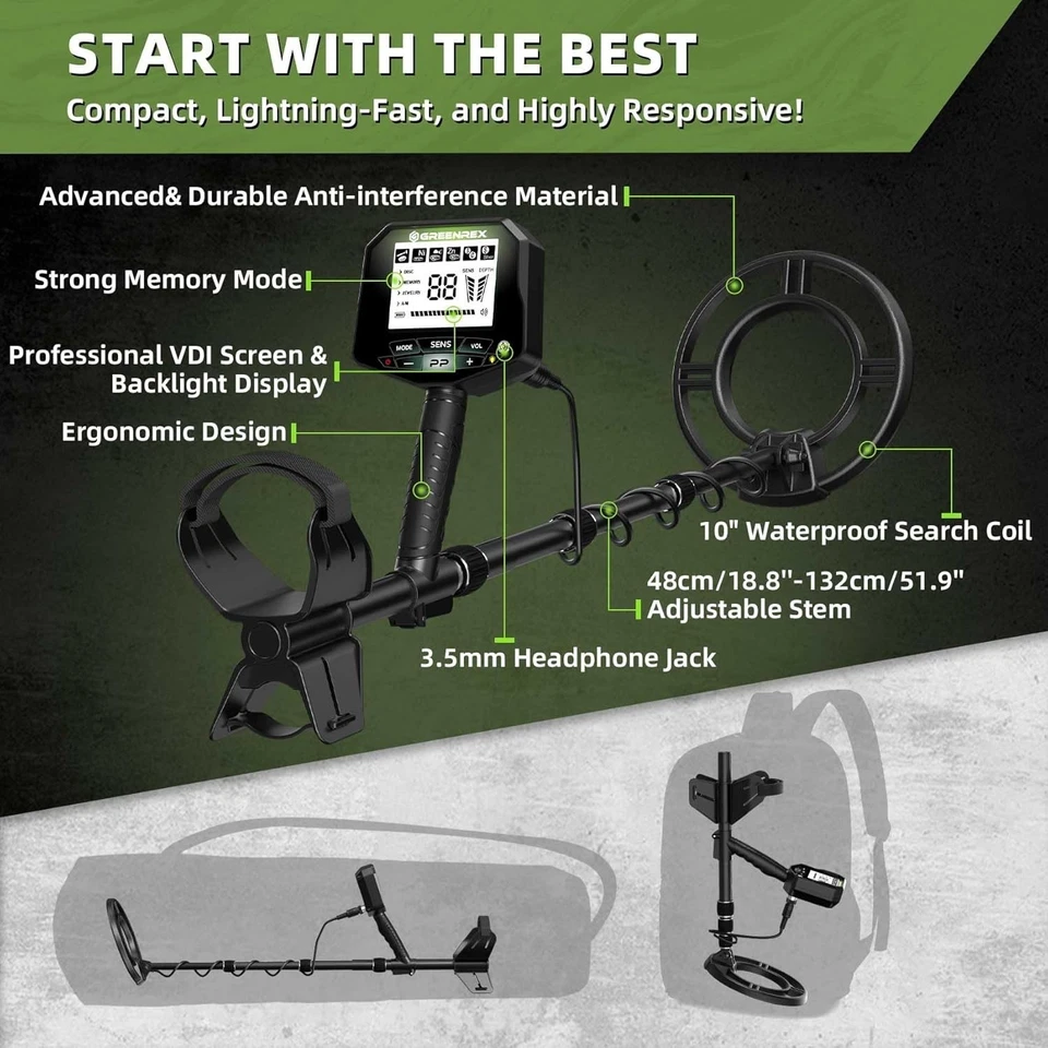 Metal Detector for Adults Professional with Waterproof IP68 Coil & High Accuracy - Image 3 of 4
