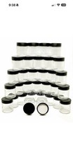 3oz Child Resistant Glass Jars for 3.5g Flower Plus Cap Labels 32 Pack