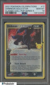 Umbreon Gold Star Celebrations Psa 10 | eBay