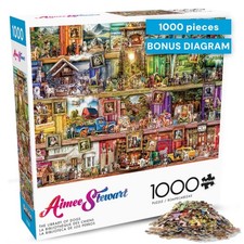 1000 Piece Puzzle Library Of Dogs Jigsaw For Adults Cute Pets Puppies Book Art