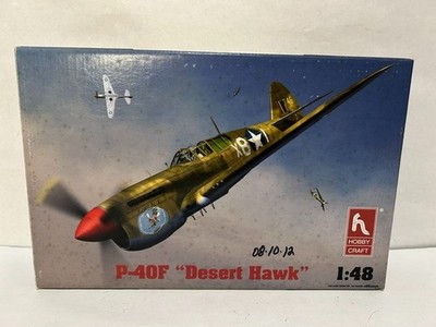 1/48 Hobby Craft P-40F Desert Hawk Open Box Contents Sealed