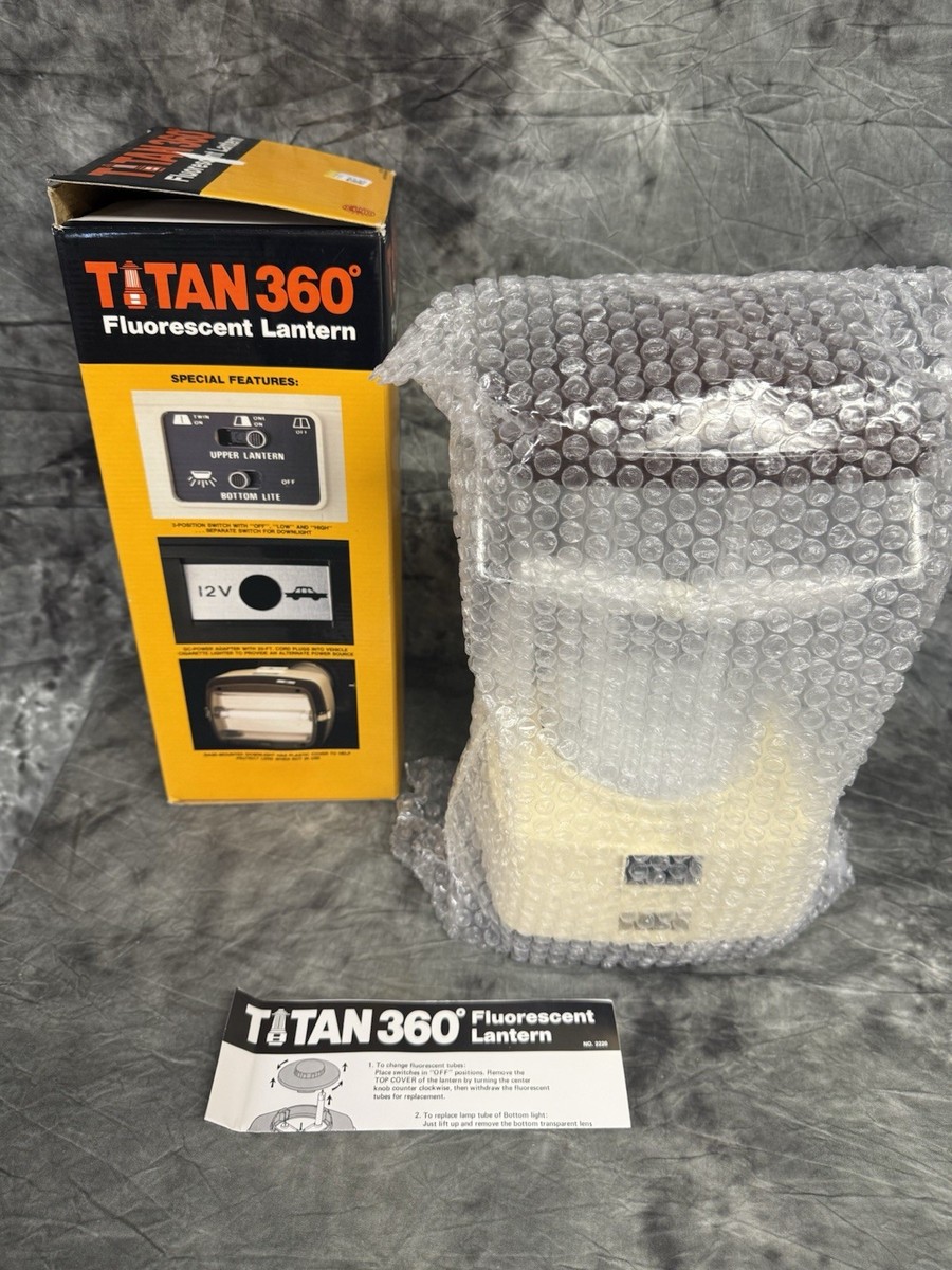 ライト・ランタン higherself Vintage Titan 360 Fluorescent Camping Lantern New Old Stock