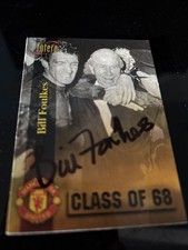 MATCH ATTAX Bill Foulkes MANCHESTER UNITED SIGNED