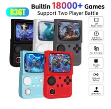 R36T Handheld Retro Games Console 3.5" IPS Screen WIFI 18000+ Games Emulator