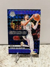 2024-25 Panini Mosaic Give and Go Tyrese Haliburton #10 Fluorescent Purple /175