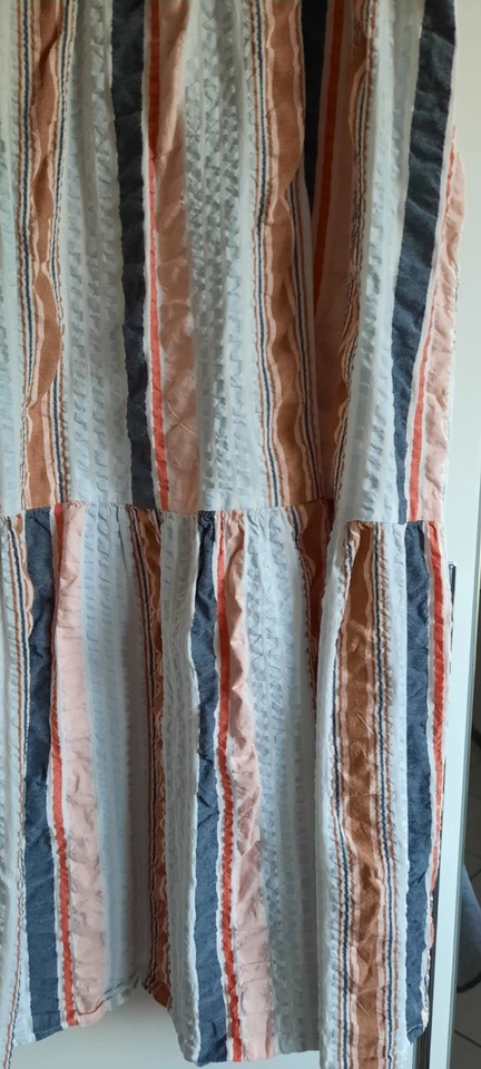 leichtes Sommerkleid Gr 44 Träger verstellbar/ gestreift - Bild 4 von 4