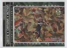 2021 Panini NBA Hoops Lights Camera Action Green Ice Giannis Antetokounmpo 0dp1