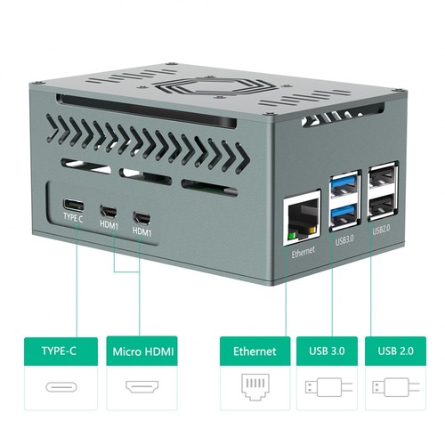 Aluminiumgehäuse für 5, mit 4010 PWM-Lüfter und Kupferkühlkörpern, Unterst3694 - Bild 7 von 9