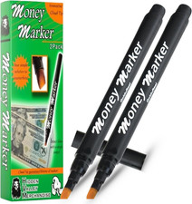 Counterfeit Money Detector Pen 2 Counterfeit Pens - Detect Fake Bills