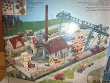 KIBRI HO 9900 SAWMILL INCL HOUSE GREENHOUSE Partially Built Free Shipping