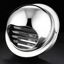Pest for proof Stainless Steel Vent Cap for Dryer Range Hood and Industrial Use