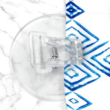 4 Pack Shower Curtain Clips, Shower Windproof Splash Guard - Self Adhesive Showe