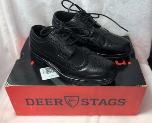 Deer Stags Boy's Ace Black Shoes, Size 11 New With Box - Picture 1 of 6