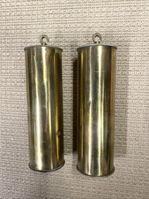 2 - Antique German? Wall regulator Brass Weig...