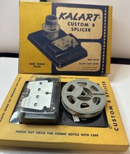 Vintage Kalart Custom 8 Splicer 8mm Film Feature Original Box w Dust Cover