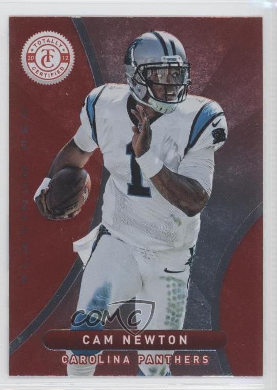 2012 Totally Certified Platinum Red Cam Newton #49 1s7