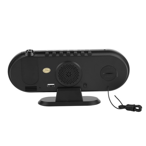 (White Font) Led Large Screen Projection Alarm Clock Radio Mirror Temperature AU - Picture 3 of 12