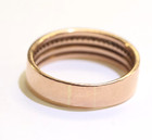 14k Rose gold  .24ct diamond wedding band ring 7.3g 7.35mm wide size 12 mens — photo 4