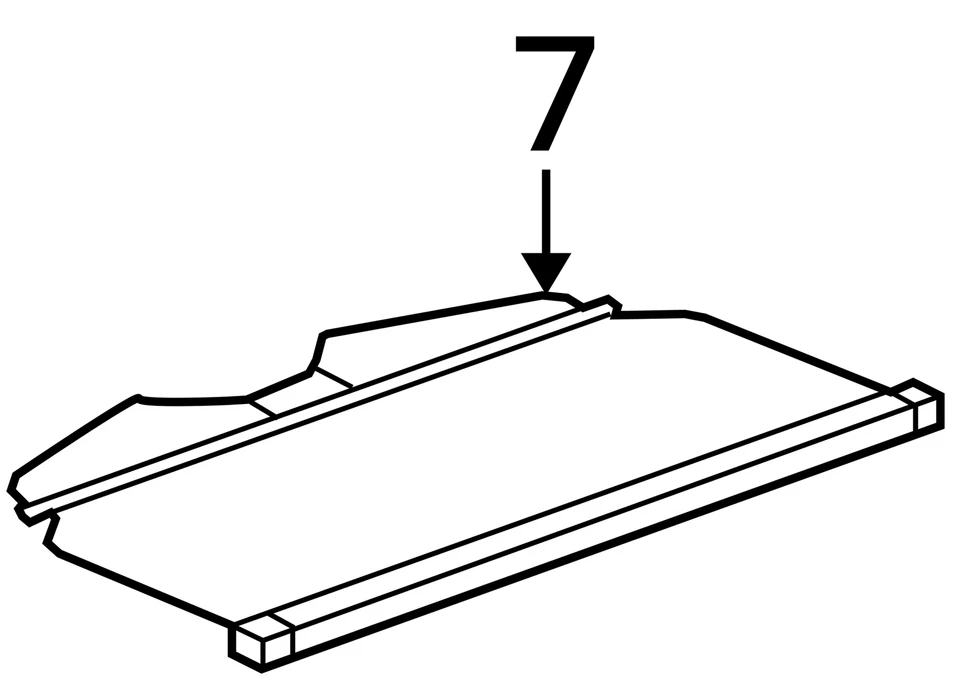 FITS 2008-2010 SATURN VUE LUGGAGE SHADE 20799623 -  NEW OEM - Image 4 of 4