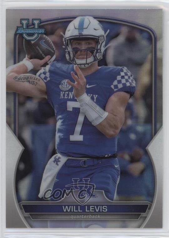 2022 Bowman U Chrome Refractor Will Levis #5 16wc