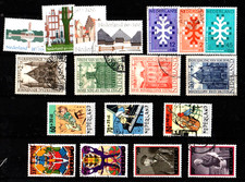 Netherlands collection...album card with 5 used social welfare sets