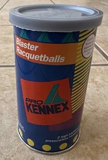 Vintage NEW SEALED ProKennex Blaster Pressureless Racquetballs 2 Ball Can RARE 