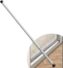 Sliding Door Security Bar，17.7-50.5Inch Adjustable Locking Window Safety Bar wit