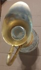 Vintage Gold Tone Pressed Glass Decanter — photo 4