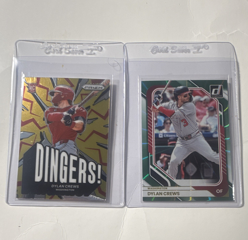 Panini Prizm/Donruss Dylan Crews Dingers! Rookie Nationals MLB 2 Card Lot