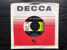 The Who I CAN SEE FOR MILES 1967 Decca 45 single VG+ RCA Indianapolis Contract