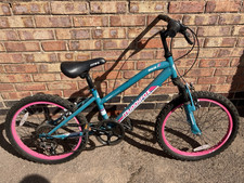 Muddyfox Aqua 20in Kids Bike Blue/Pink 18-Speed Grip Shift V-Brake Alloy