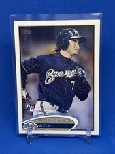 2012 Topps #507 Norichika Aoki Rookie Milwaukee Brewers