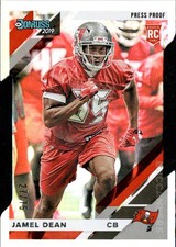 2019 Donruss Press Proof Silver Die Cut #285 Jamel Dean /75 - FB
