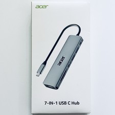 Acer 7-in-1 USB C Hub for Laptop ODK360 Space Grey