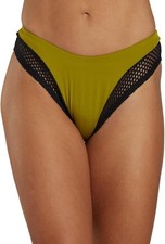 Nike Women's Explore Cheeky Sling Bikini Bottom in Moss Green Size Medium NWT