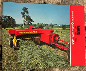 New Holland 273 276 278 Square Baler For 1972 Brochure DCPA26