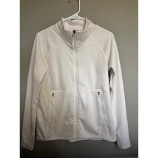 The North Face Fleece Jacket Womens Medium Cream White Full Zip Mock Neck