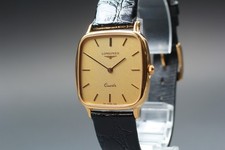 [Near MINT] Longines L150.4 150 7019 30mm Gold Cushion Dial Quartz Men's Watch