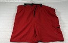 Vintage 90s Polo Ralph Lauren Men's Red Nylon Cargo Mesh Lined Swim Trunks — photo 1