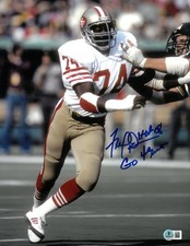 Fred Dean San Francisco 49ers Autographed Signed 11x14 Photo BAS Beckett HOF