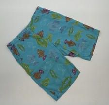 Fresh Produce Men’s Turquoise Fish Print Cotton Shorts Size Small Made in USA