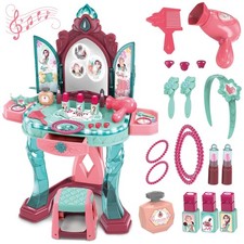 Vanity Table for Girls   Princess Makeup Playset with Light  Sound Mirror, ,...