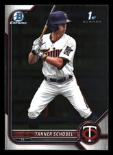 Tanner Schobel 2022 Bowman Draft Chrome 1st #BDC-28 Minnesota Twins ROOKIE *010