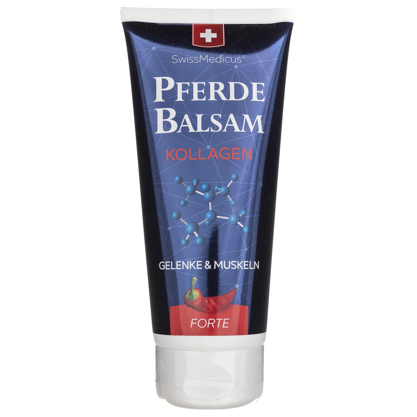 Herbamedicus Pferdebalsam con collagene riscaldante FORTE, 200 ml