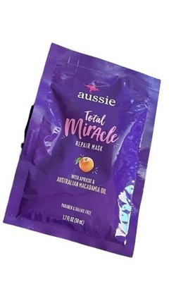 Aussie Total Miracle Hair Repair Mask Macadamia Oil With Apricot 1.7oz