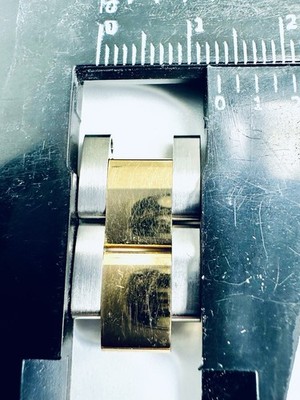 Genuine ROLEX 13mm Yellow Gold/Steel Oyster Bracelet Links (2pcs)